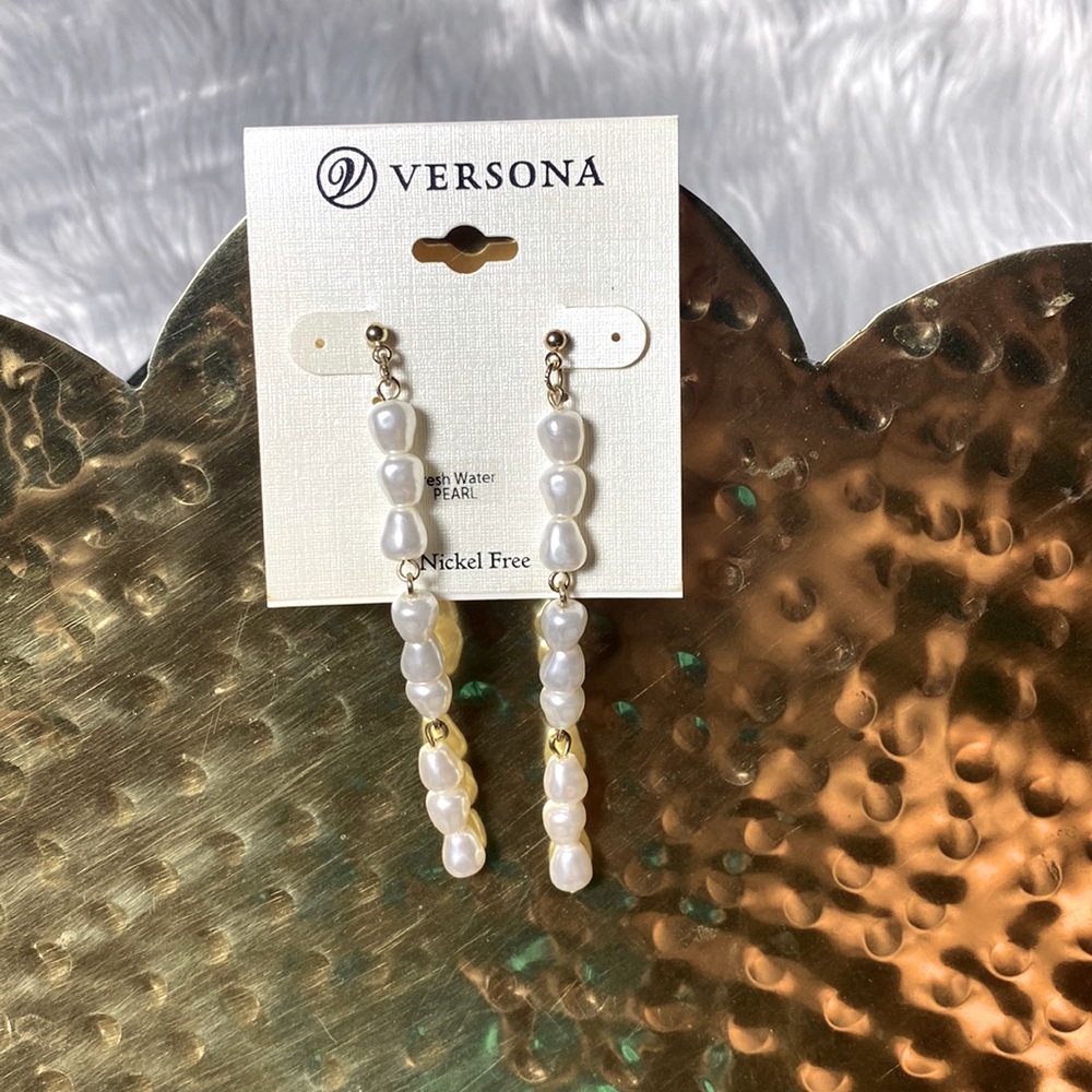 Gold and Pearl Earrings